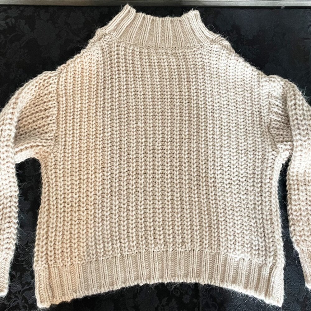 Universal Thread Chunky Mock Turtleneck Cable Kni… - image 3